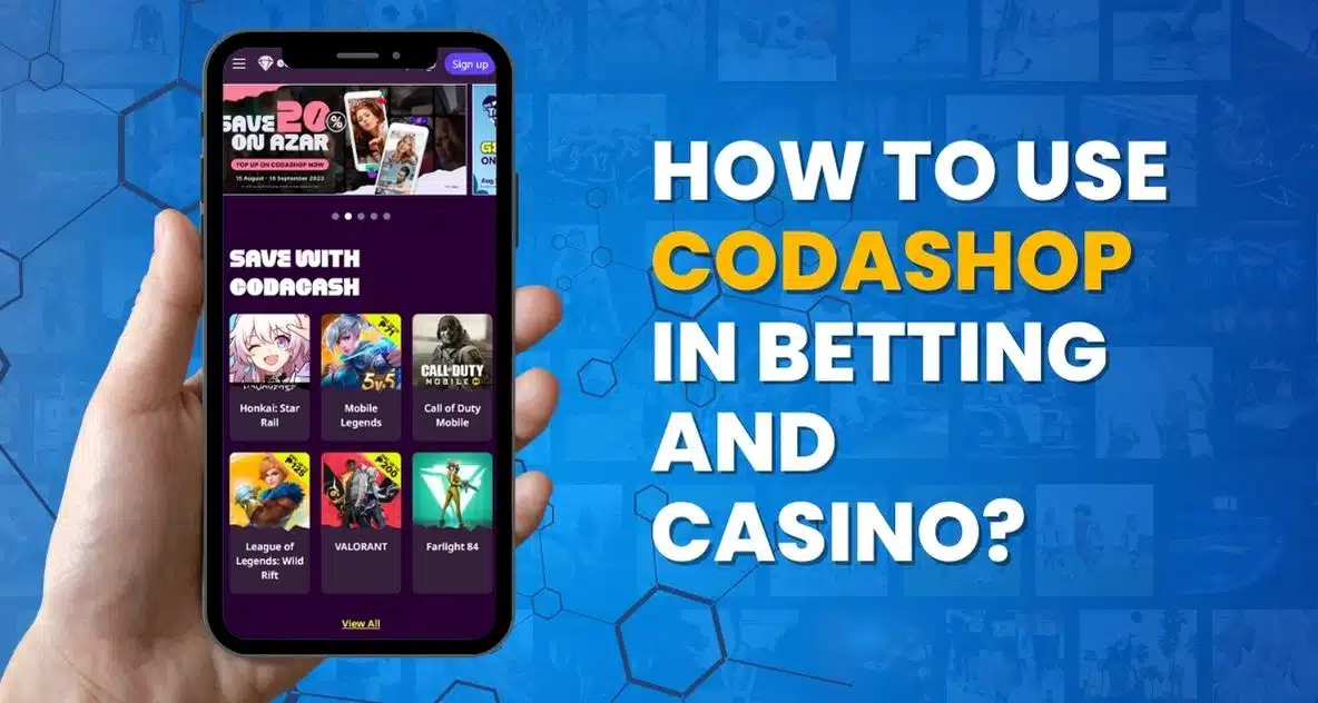 how to use codashop in betting and casino?