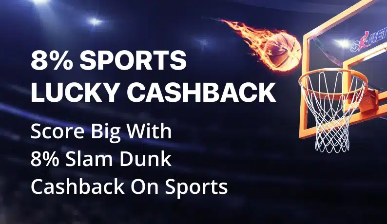 8% Sports Lucky CASHBACK