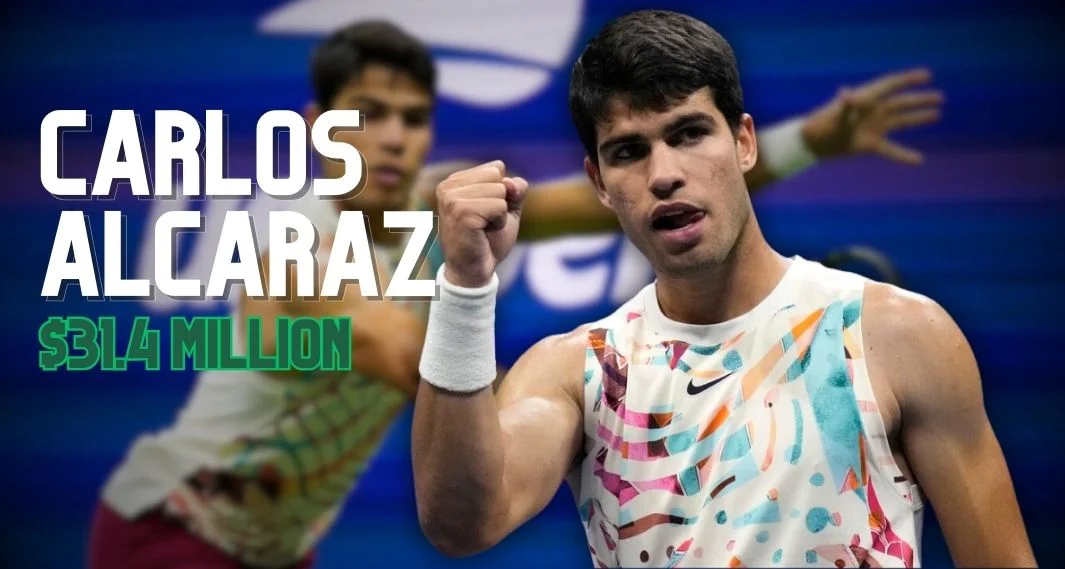 Carlos Alcaraz - number two top highest paid tennis player in the world