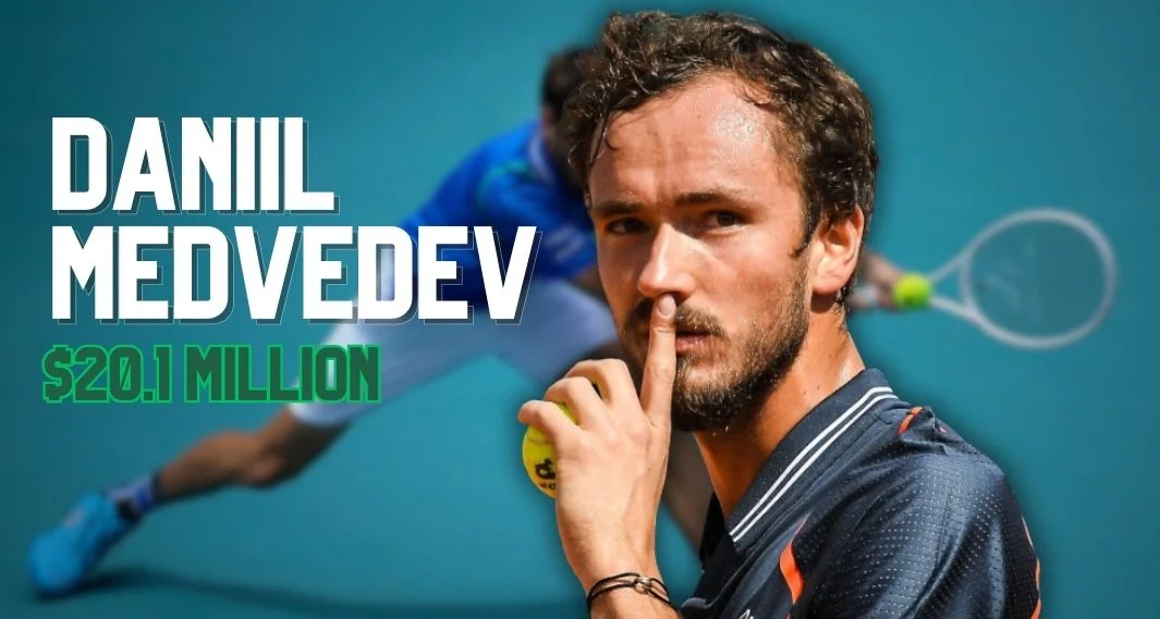 Daniil Medvedev - top four highest paid tennis player in the world