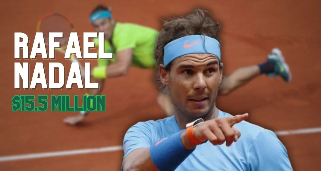 Rafael Nadal - number five highest paid tennis player in the world